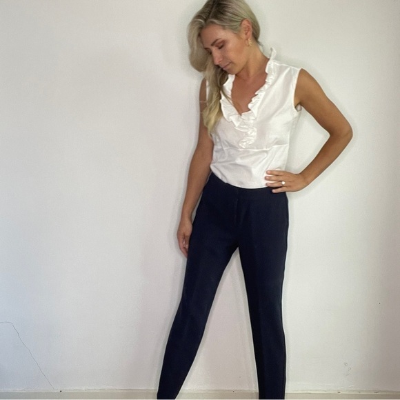 St. John Navy Blue Slacks Pants - Picture 7 of 13